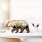 Honoson Forest Animal Rustic Wall Art Decor Wooden Farmhouse Wall Decoration Wooden Animal Decor Wood Forest and Mountain Ornaments for Cabin Bedroom Living Room Decor (Bear Style, Colorful)